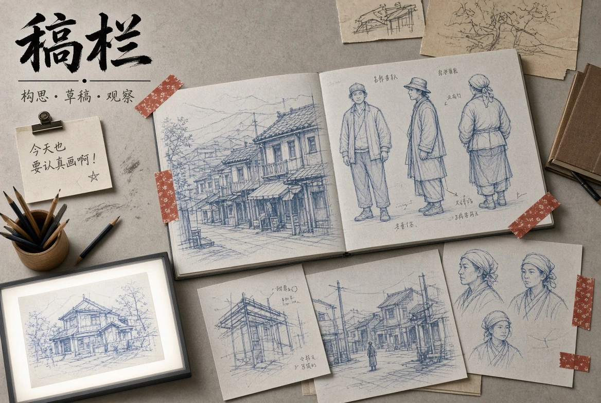 稿栏
